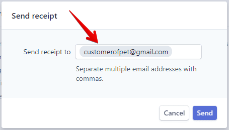 Send Refund Receipt to Email Addresses