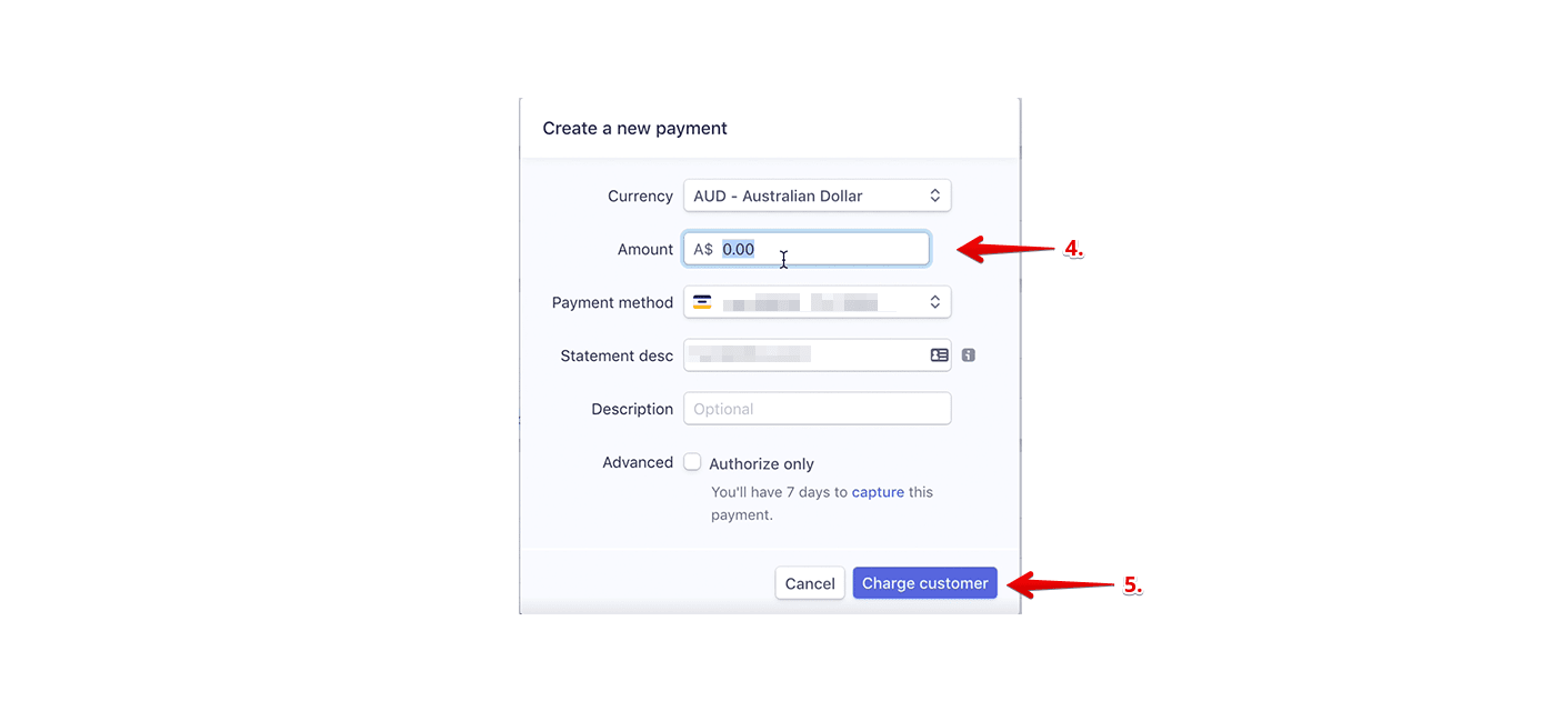 Stripe Additional Charges Payments