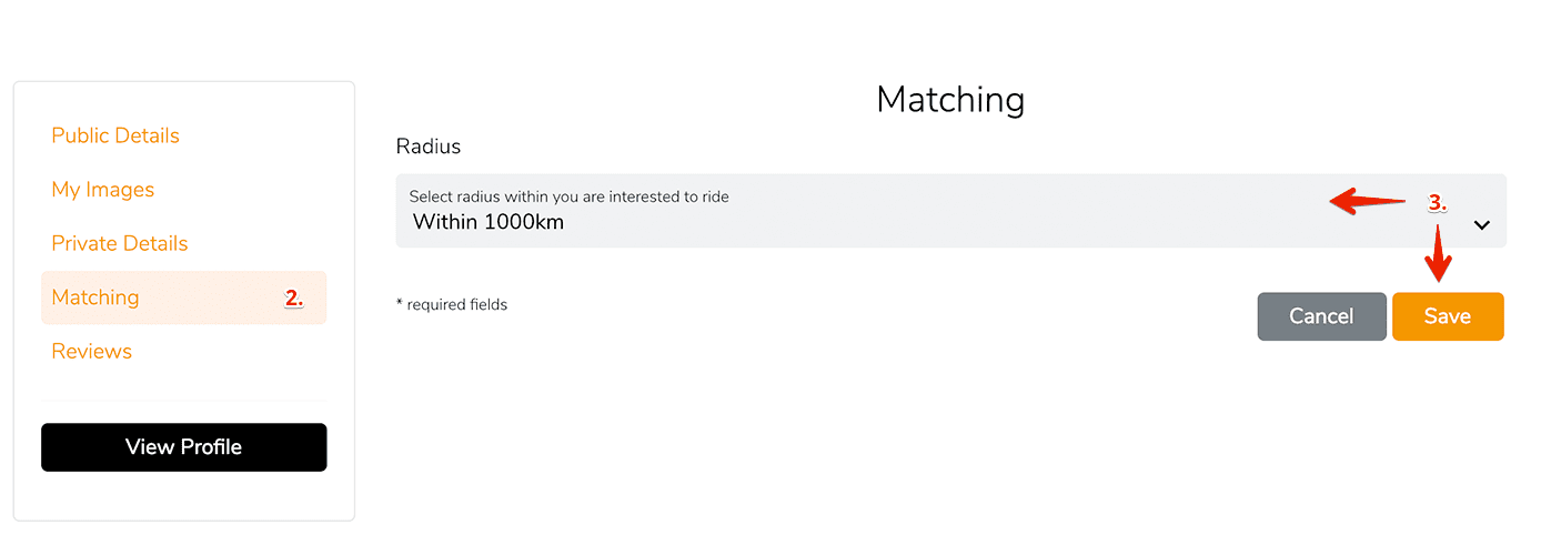 Set Match Criteria